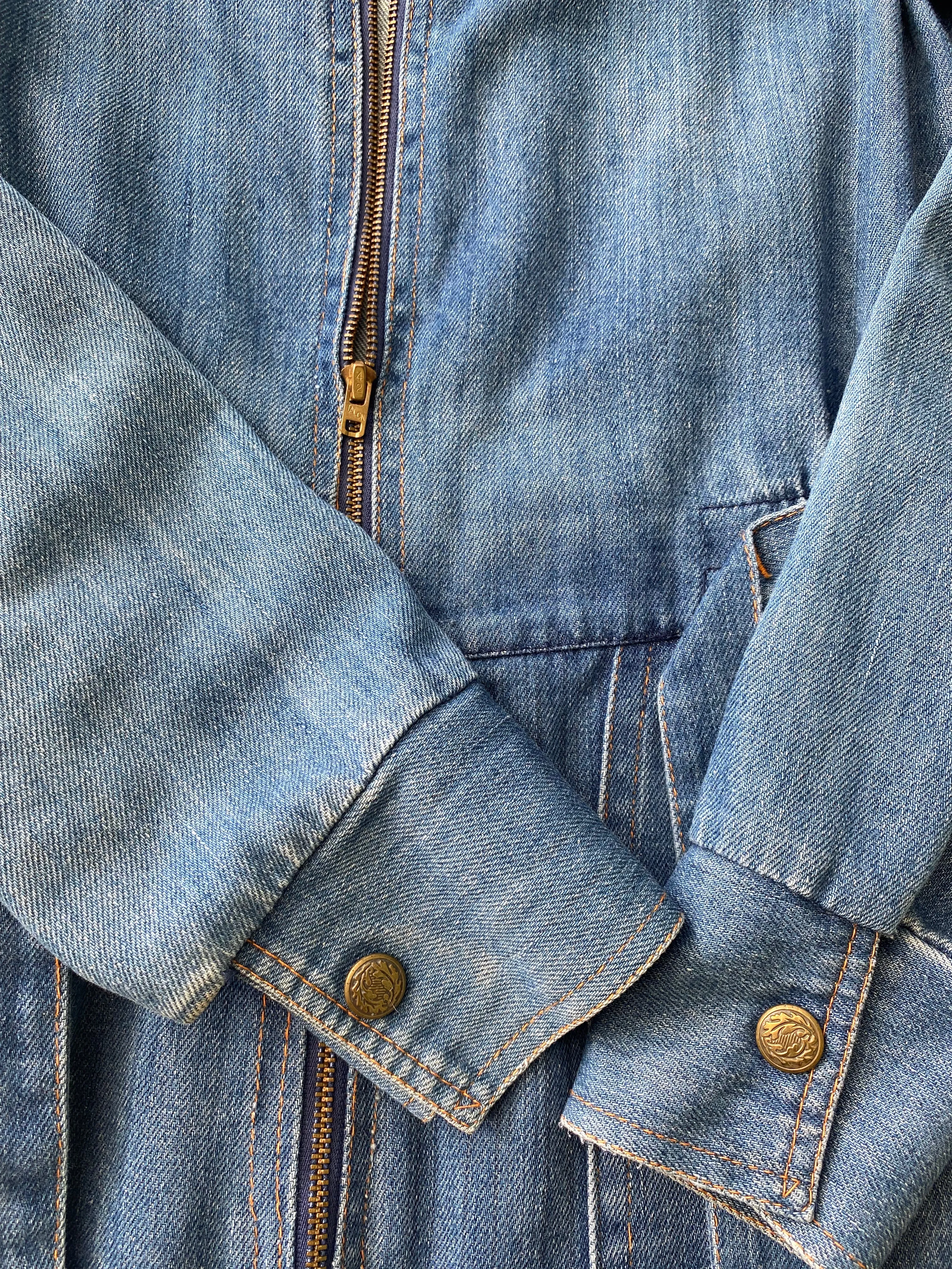 1970s Denim Jumpsuit cropped