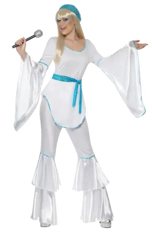 Abba 70s Super Trooper Flares Pant Suit Fancy Dress Costume