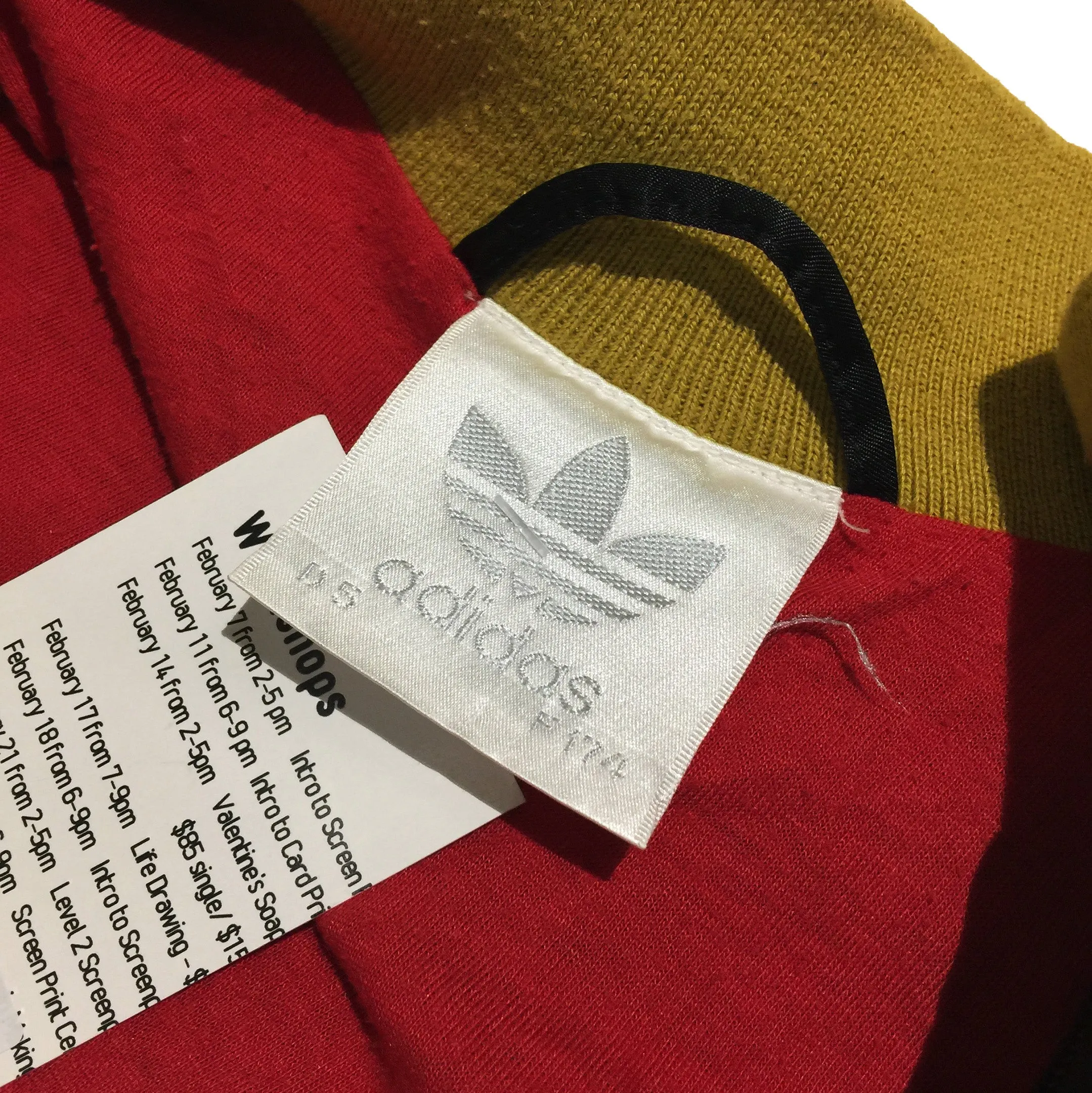 Adidas Red Black and Brown 236 Track Jacket