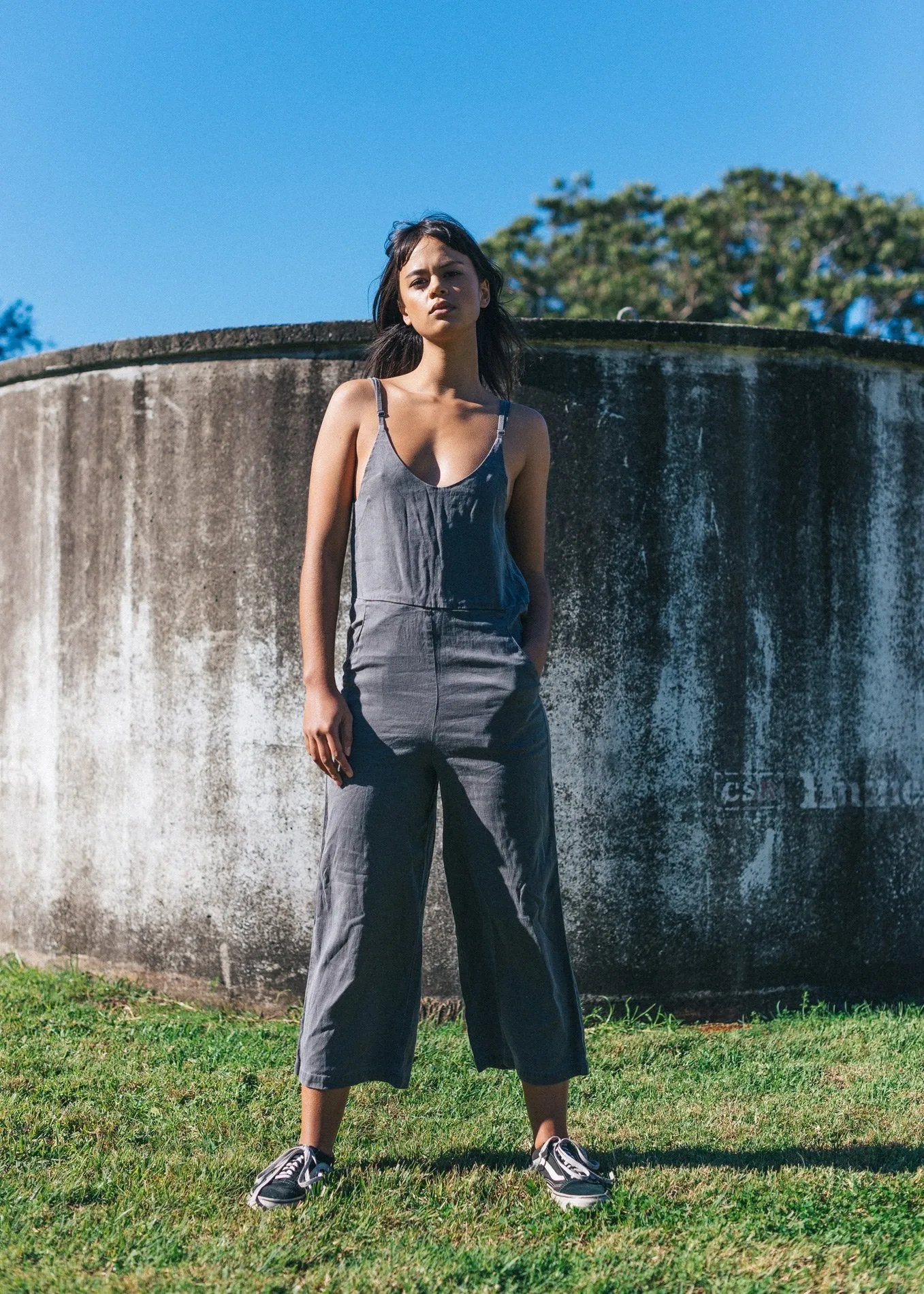 Afends Womens Farrah - Hemp Long Jumpsuit