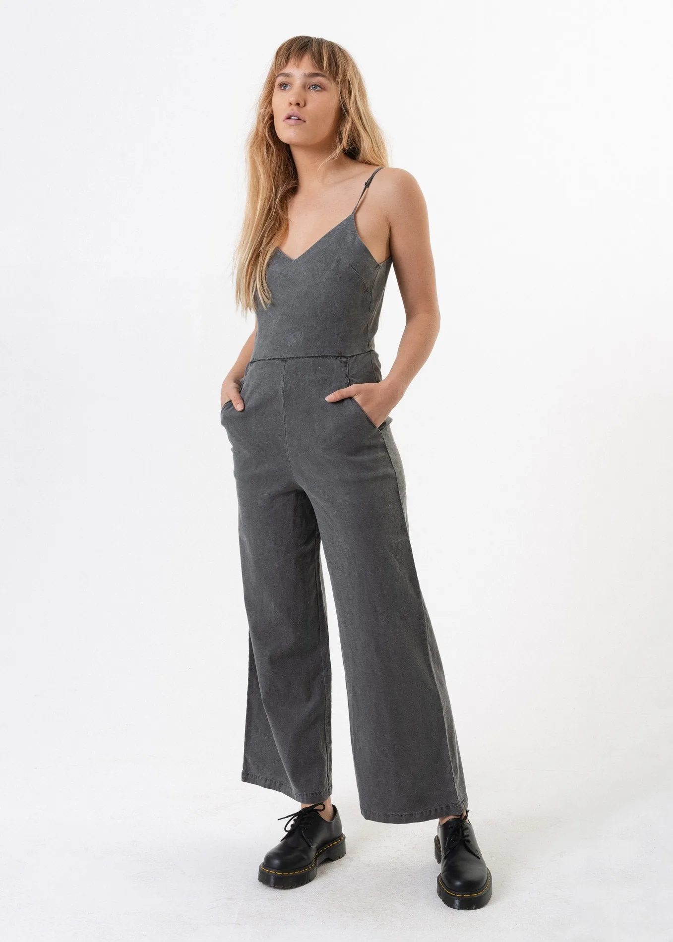 Afends Womens Farrah - Hemp Long Jumpsuit