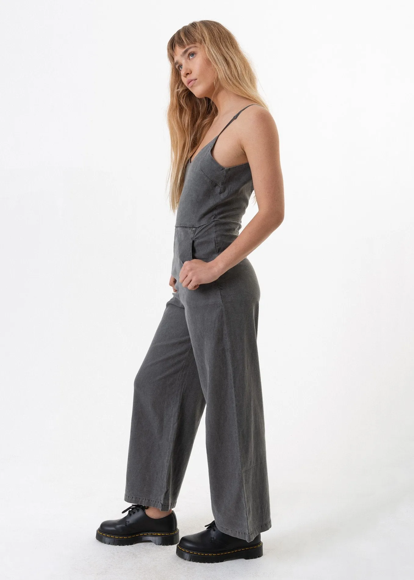 Afends Womens Farrah - Hemp Long Jumpsuit