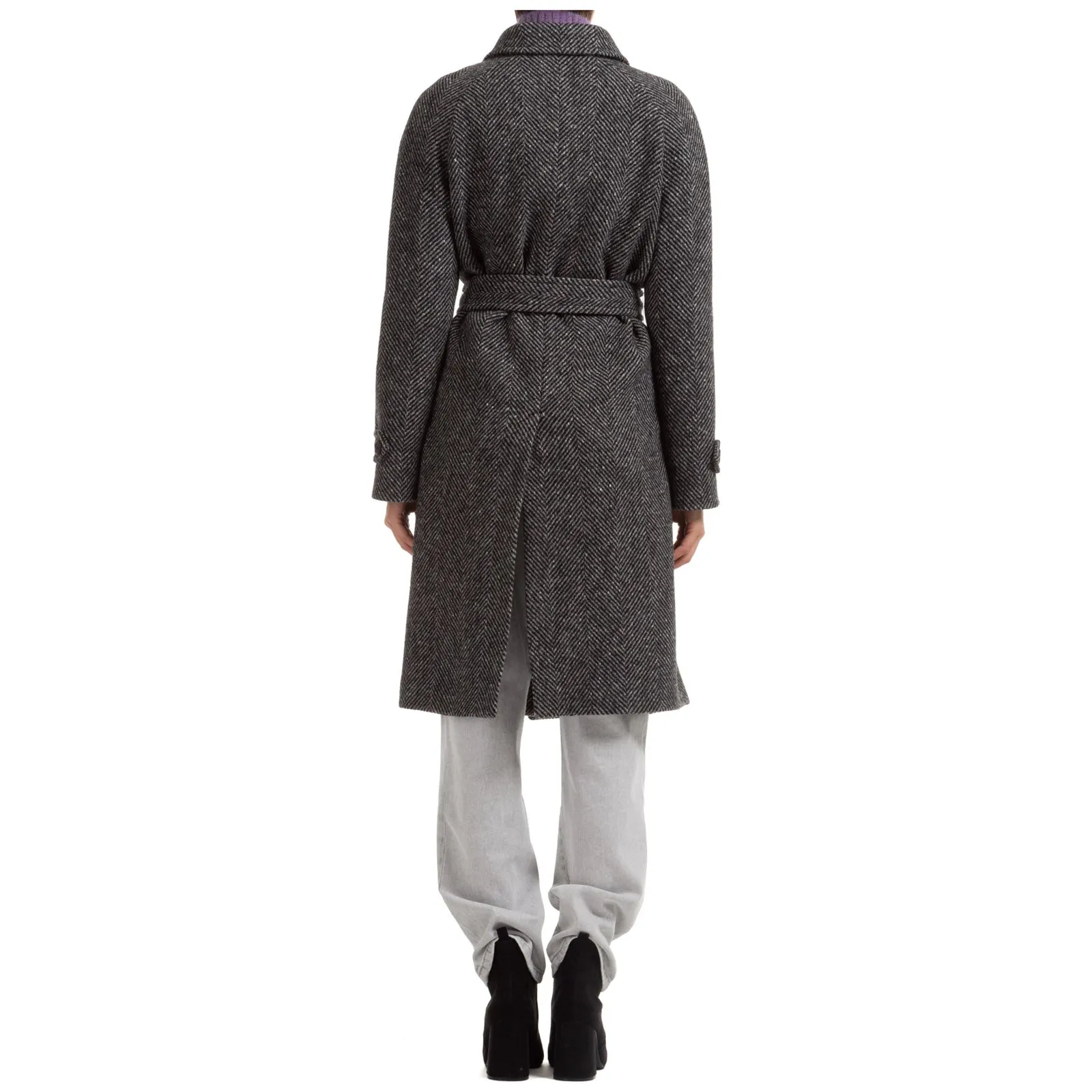 Alberta Ferretti Herringbone Pattern Coat