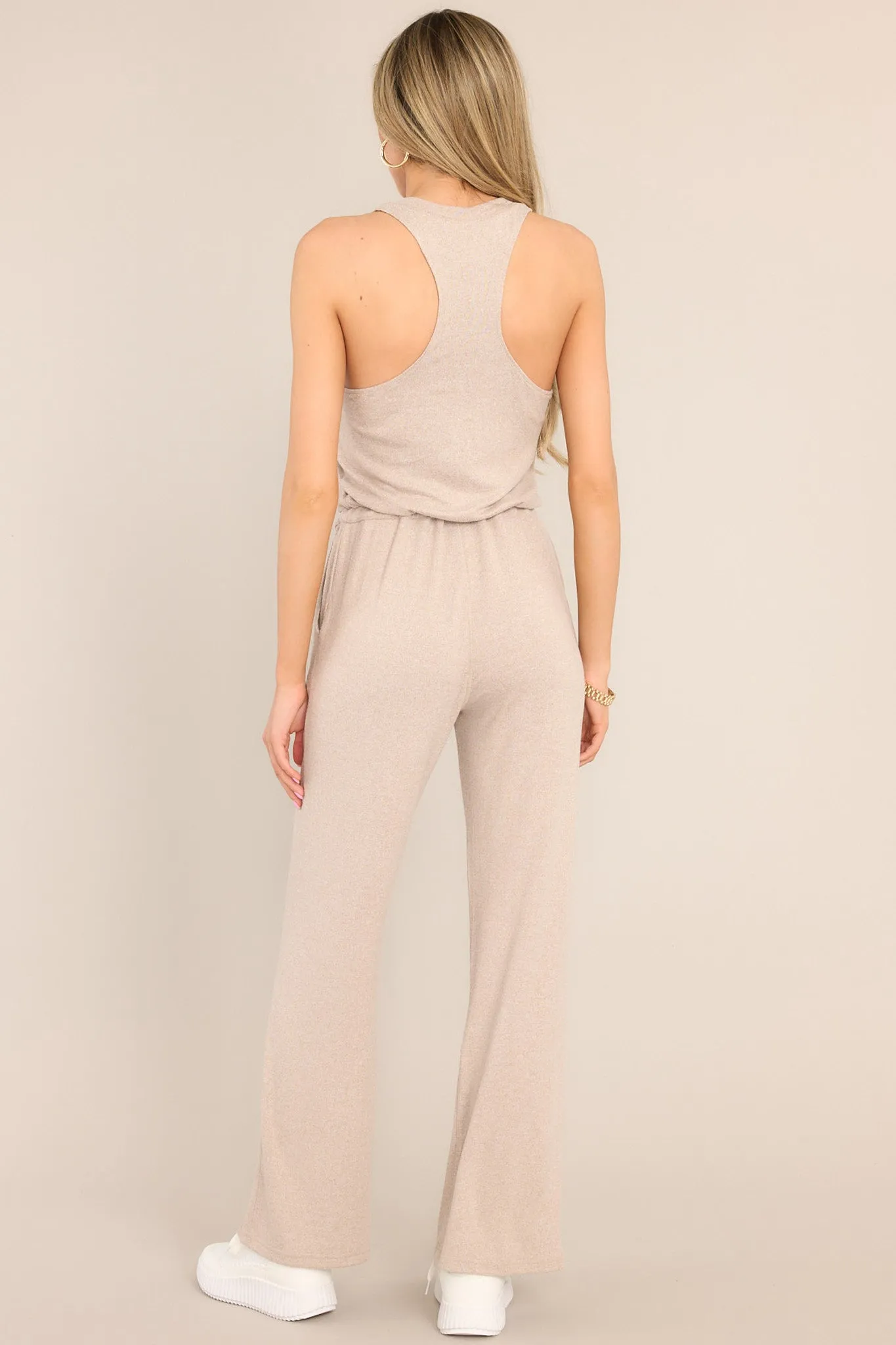 All Is Right Light Mocha Jumpsuit