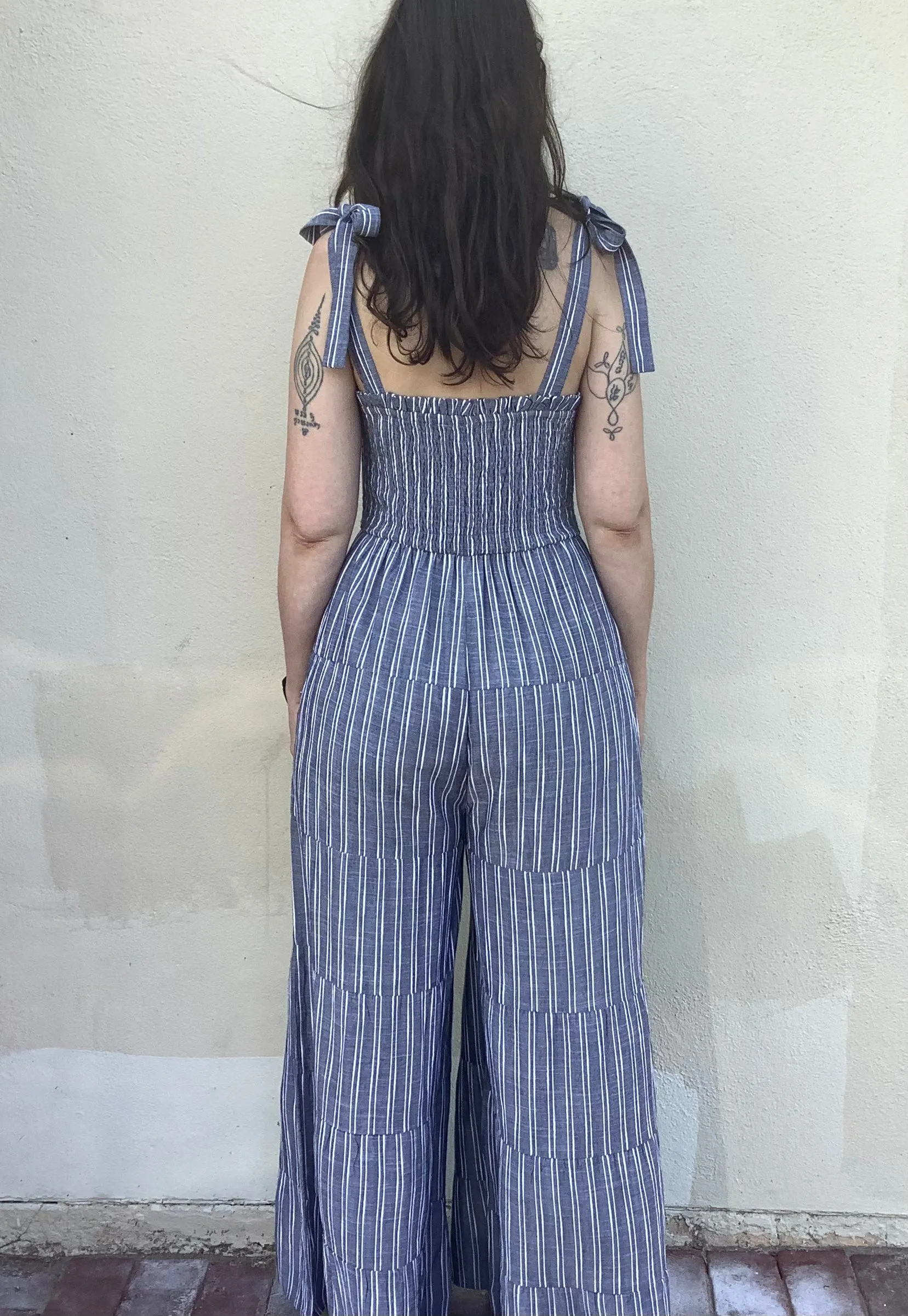 Anna Striped Jumpsuit