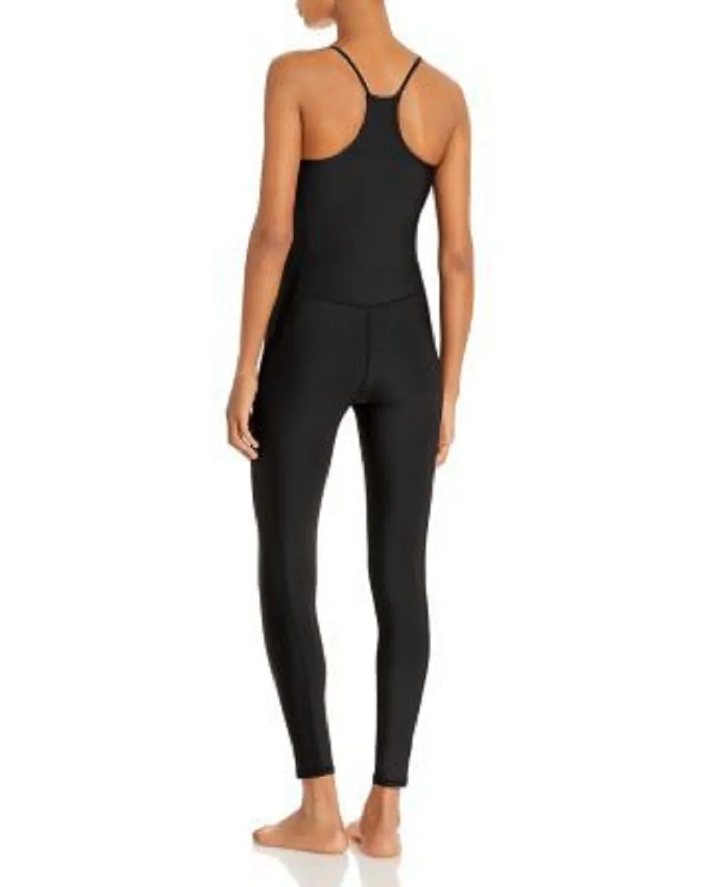 Aqua Athletic Women's Define Ribbed Jumpsuit, Black, XS