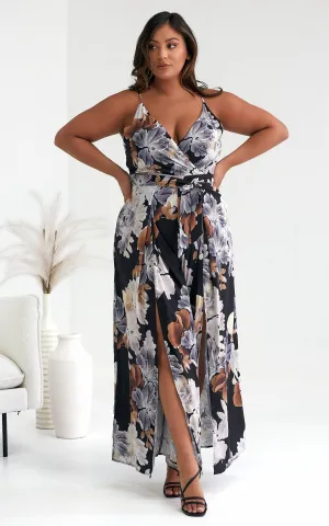 Ariana Jumpsuit - Multi Black Floral