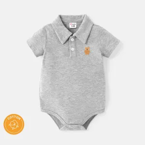 Baby Boy Bear Polo Jumpsuit