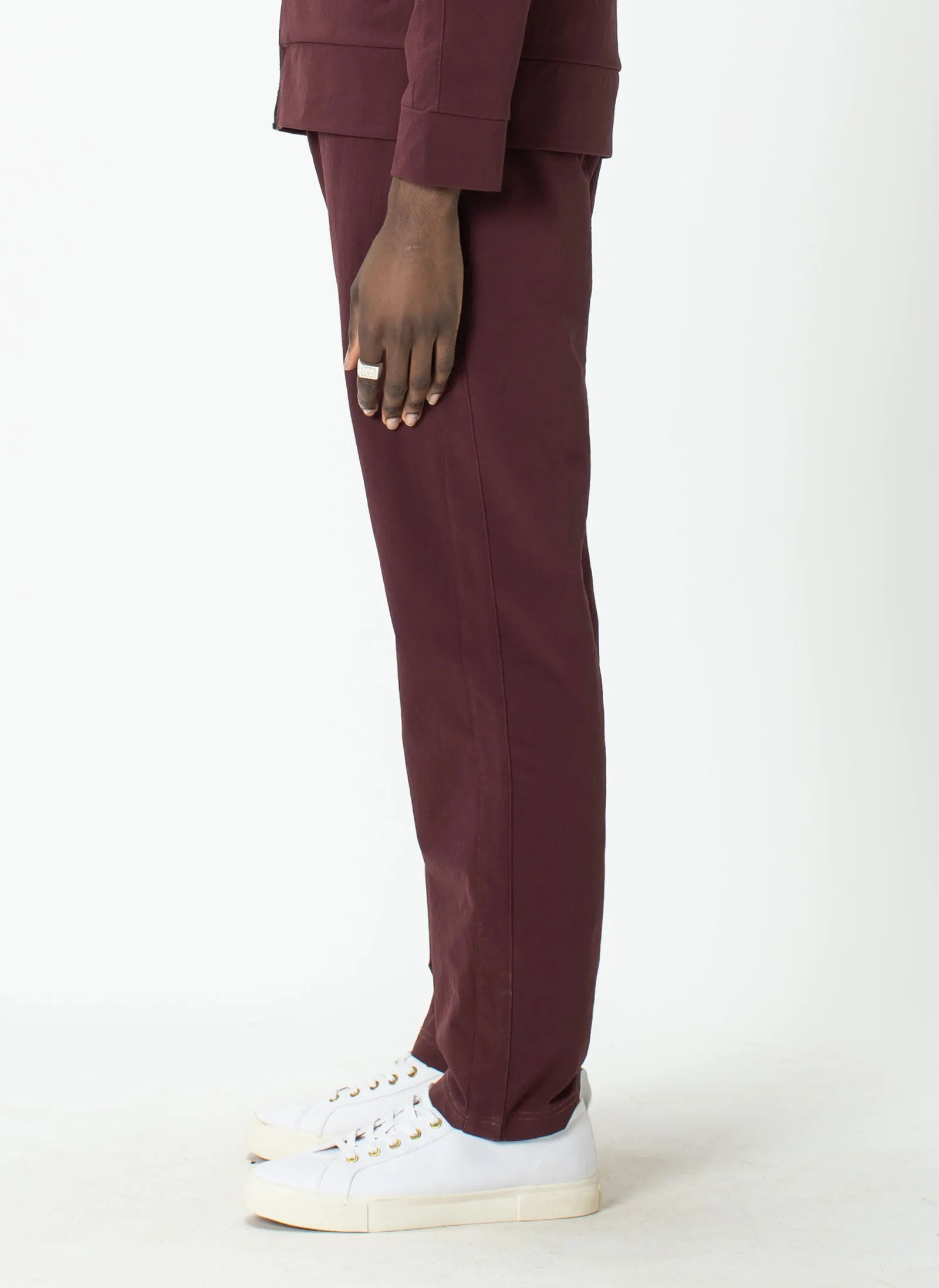 Badge Track Pant Oxblood