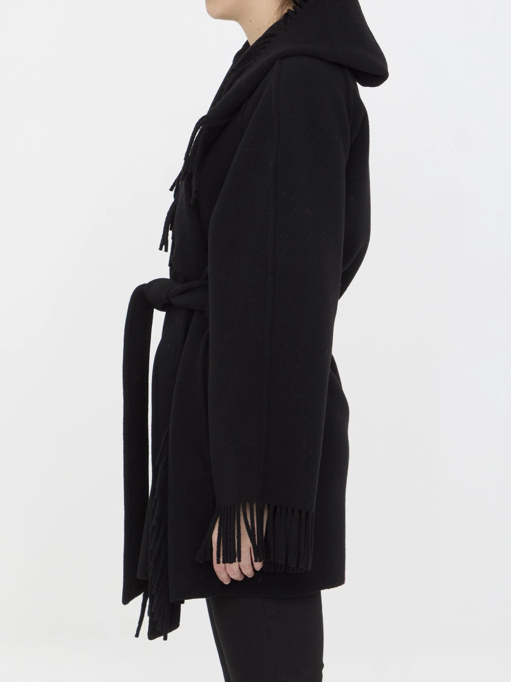 Balenciaga Fringe Coat