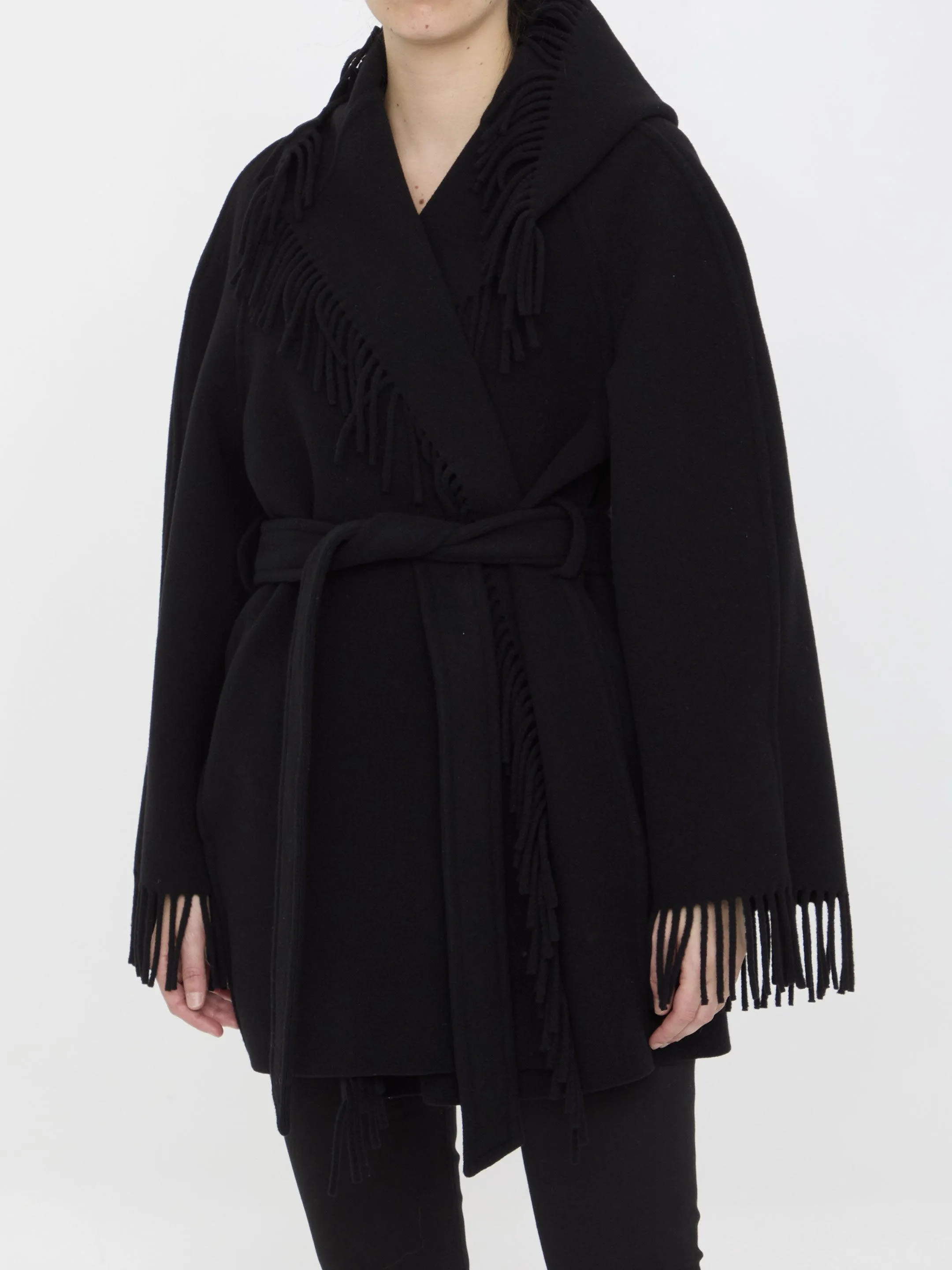 Balenciaga Fringe Coat