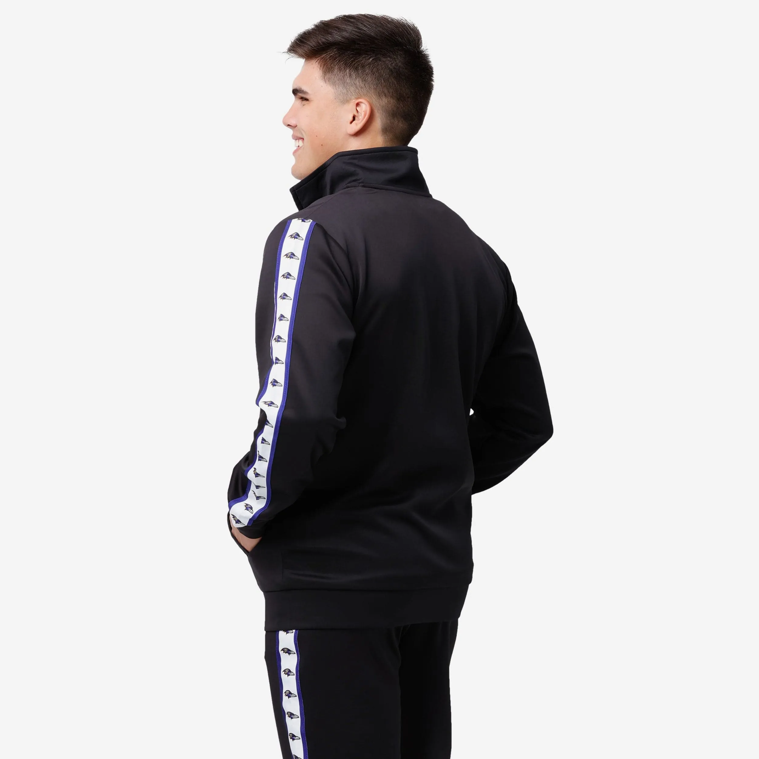 Baltimore Ravens Stripe Logo Track Jacket