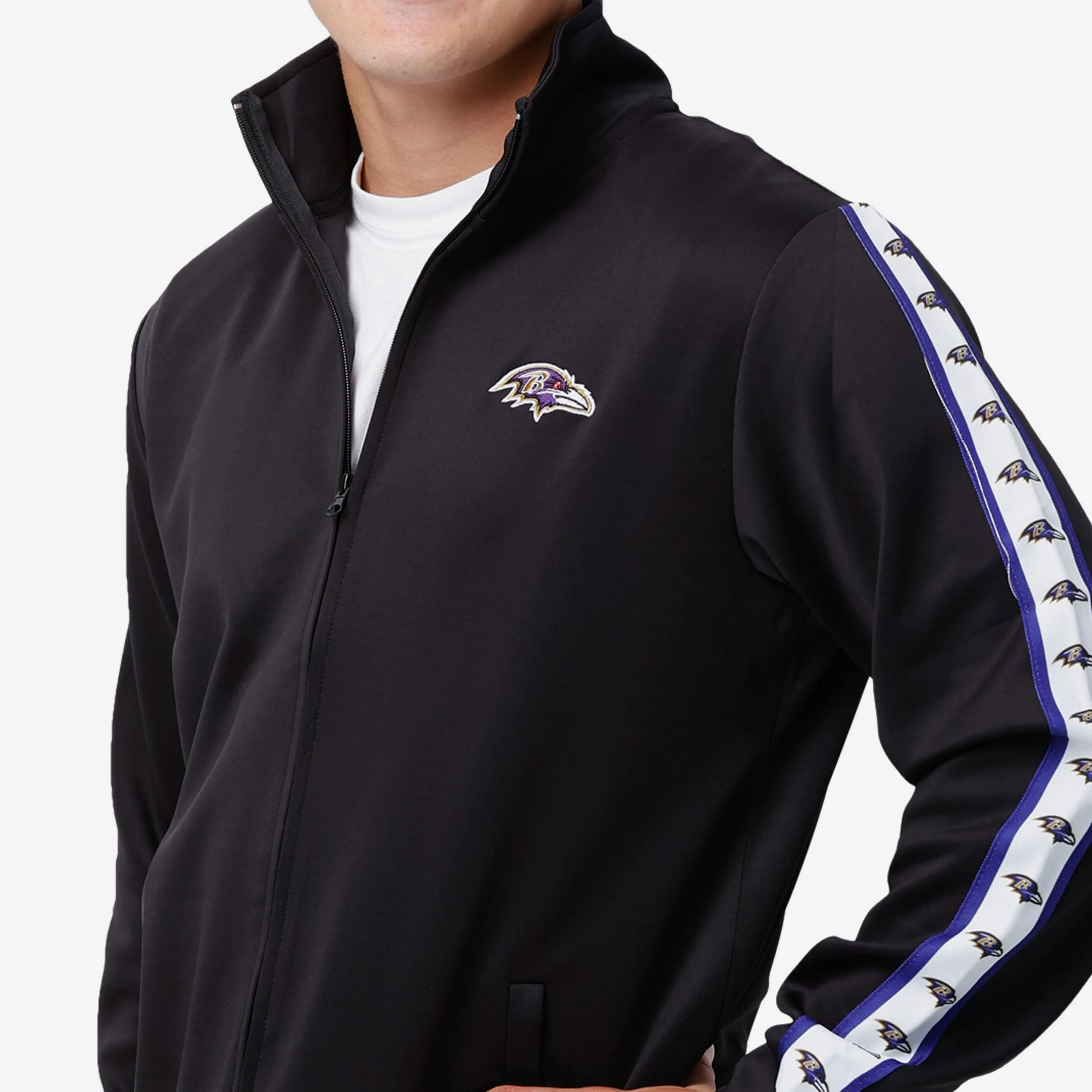 Baltimore Ravens Stripe Logo Track Jacket