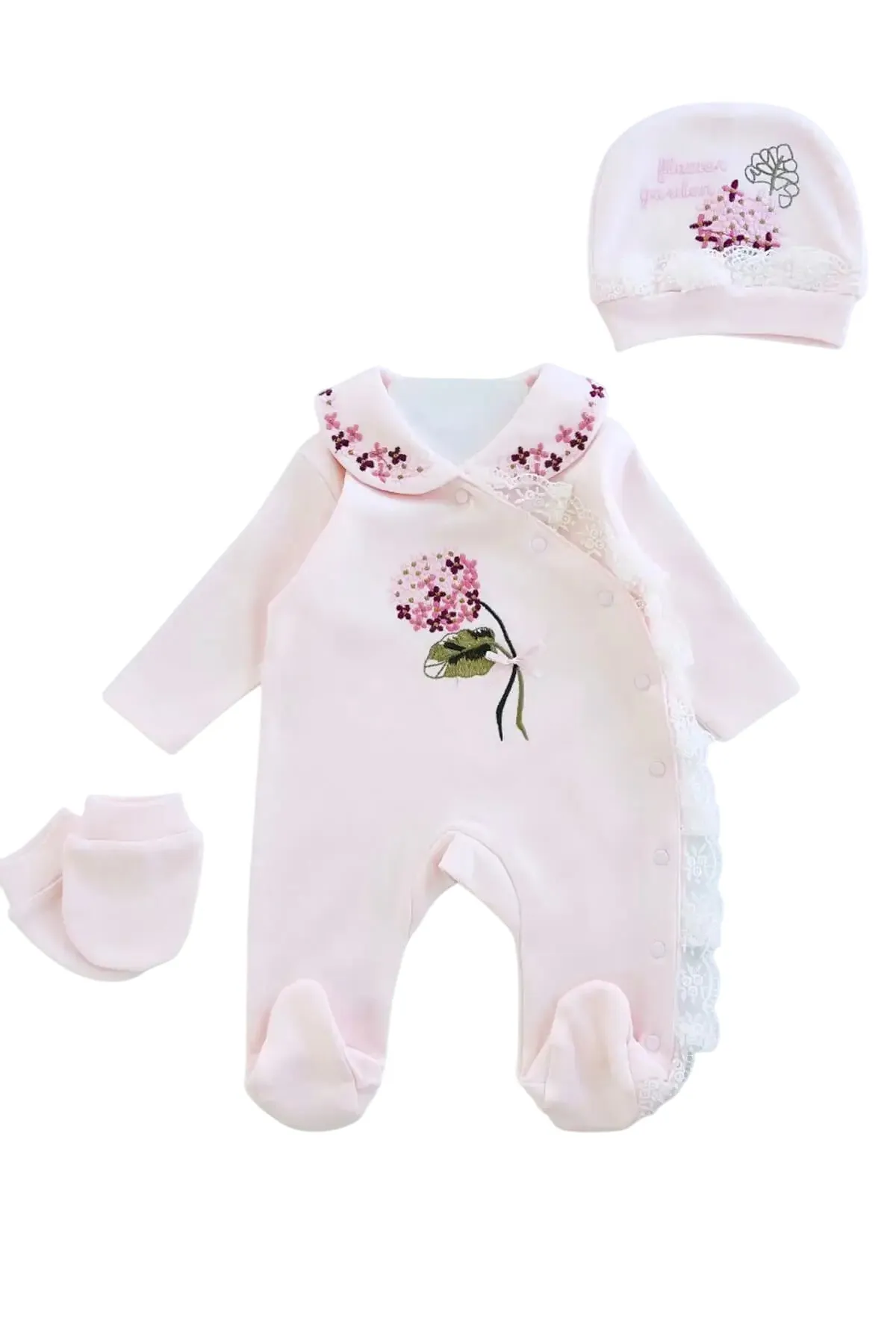 Bloom Jumpsuit Set - 3 Pcs