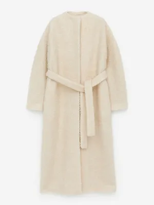 Bouclé wool coat