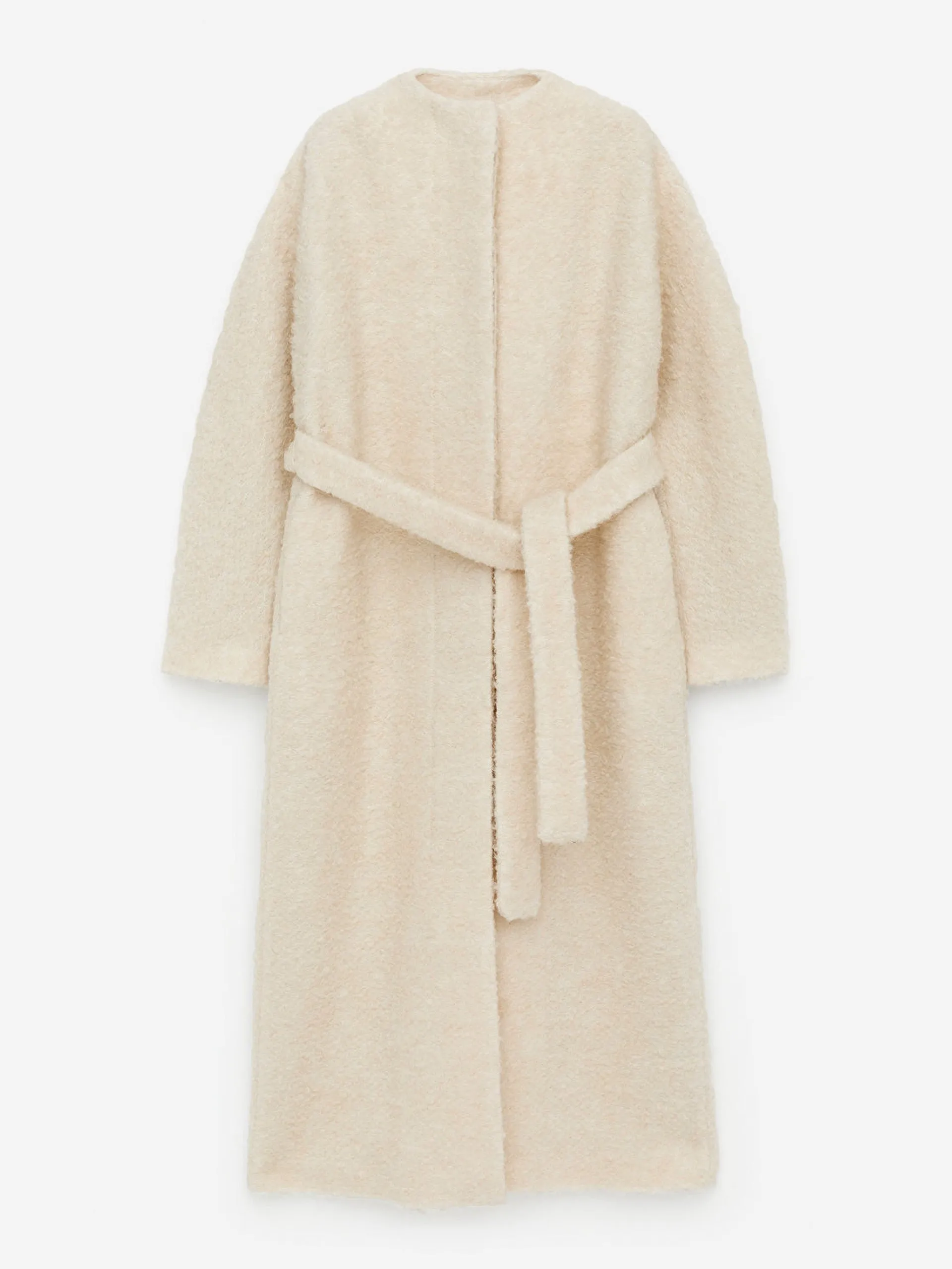 Bouclé wool coat