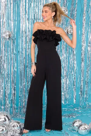 By Any Means Black Jumpsuit