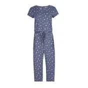 Cap Sleeve Crop Ditsy Spot Jumpsuit