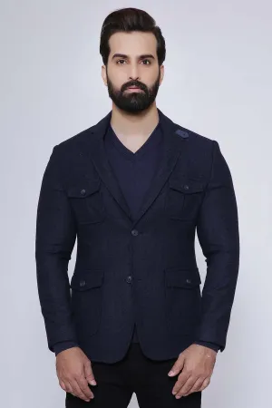 CASUAL COAT SLIM FIT NAVY