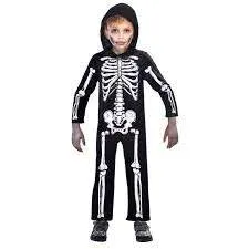 Child's Hooded Skeleton Jumpsuit