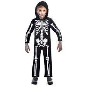 Child's Hooded Skeleton Jumpsuit