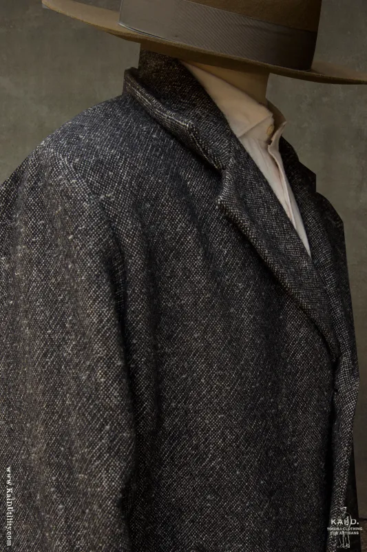 Chunky Wool Linen Tweed Coat - S (NO RETURN)