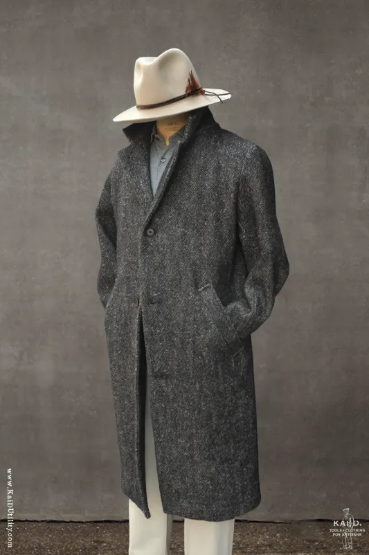 Chunky Wool Linen Tweed Coat - S (NO RETURN)