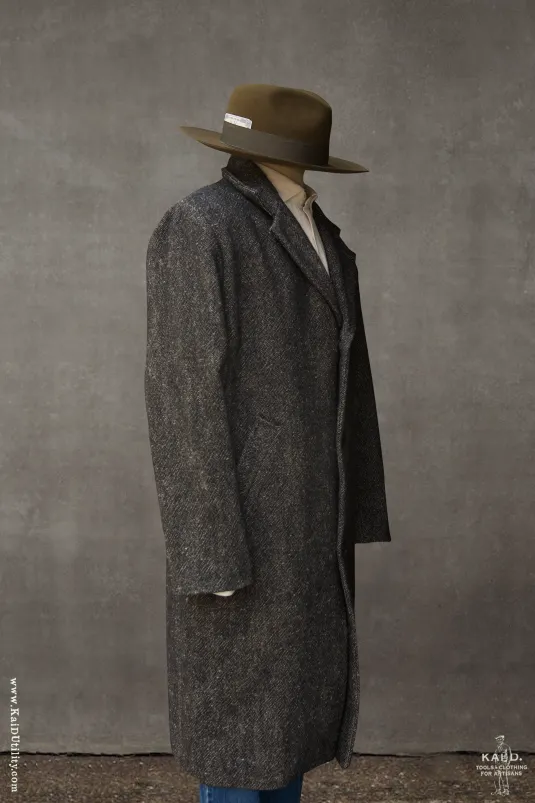 Chunky Wool Linen Tweed Coat - S (NO RETURN)