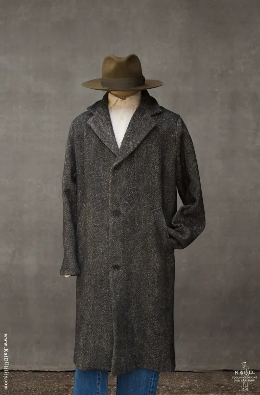 Chunky Wool Linen Tweed Coat - S (NO RETURN)