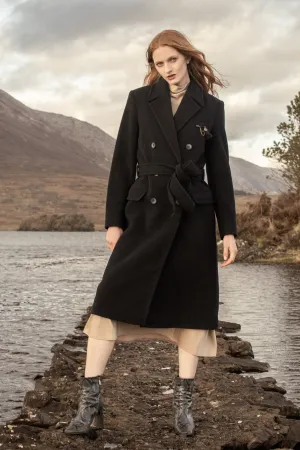 Clodagh Wool Coat - Navy