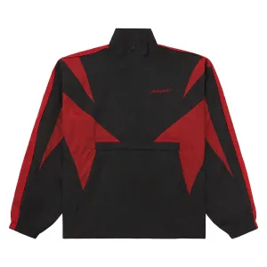 Color Blocked Track Jacket | Black/Red