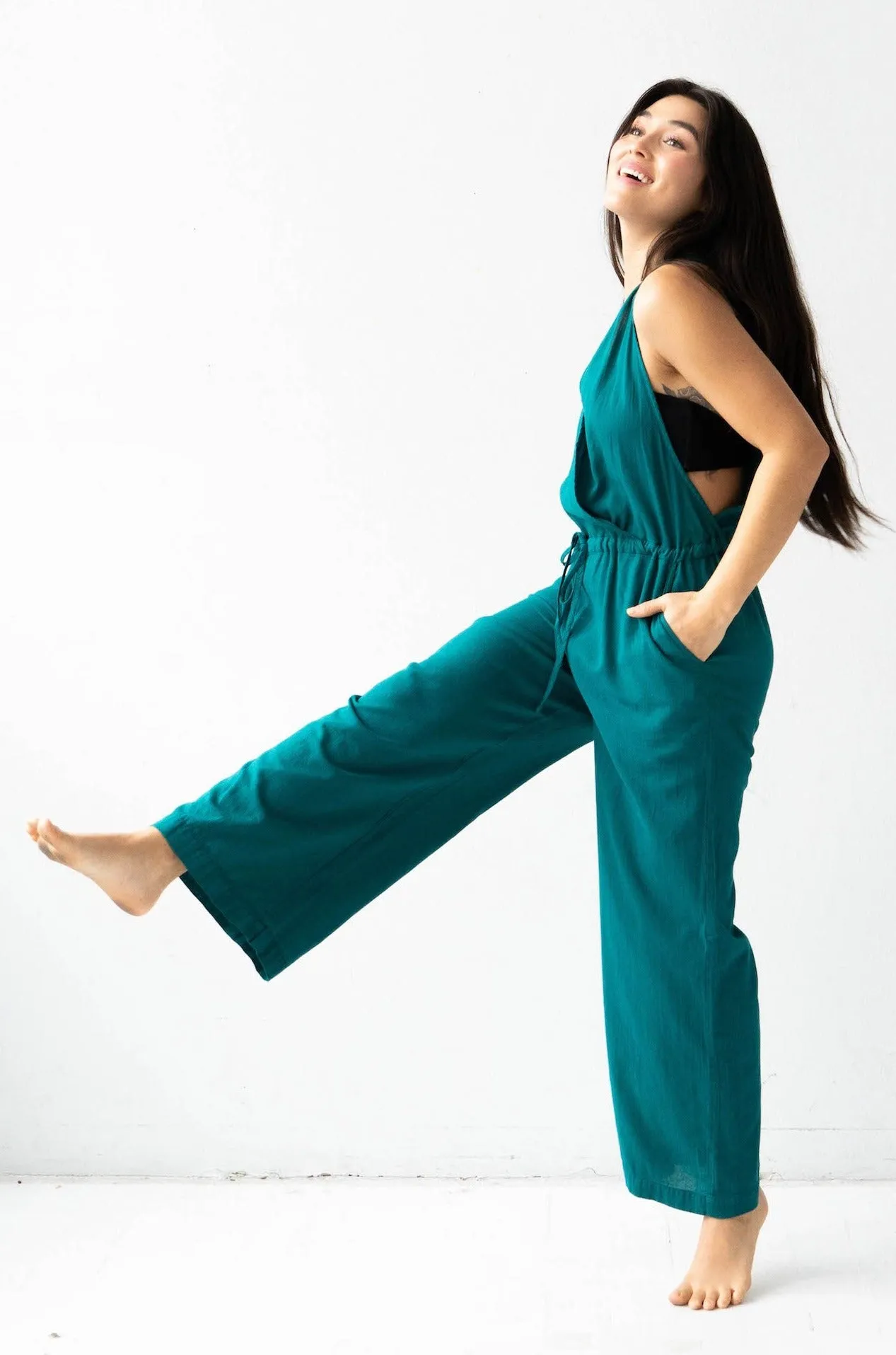 Cross Front Jumpsuit