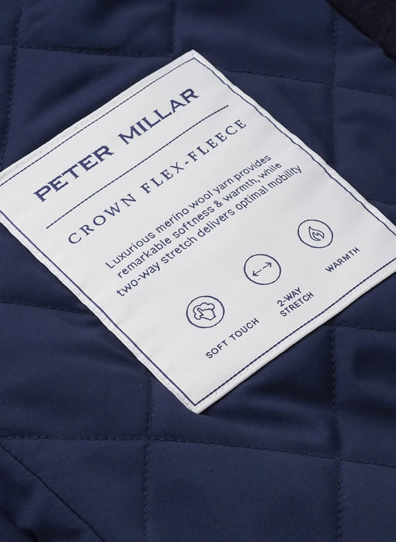 Crown Flex Fleece City Coat in Navy by Peter Millar