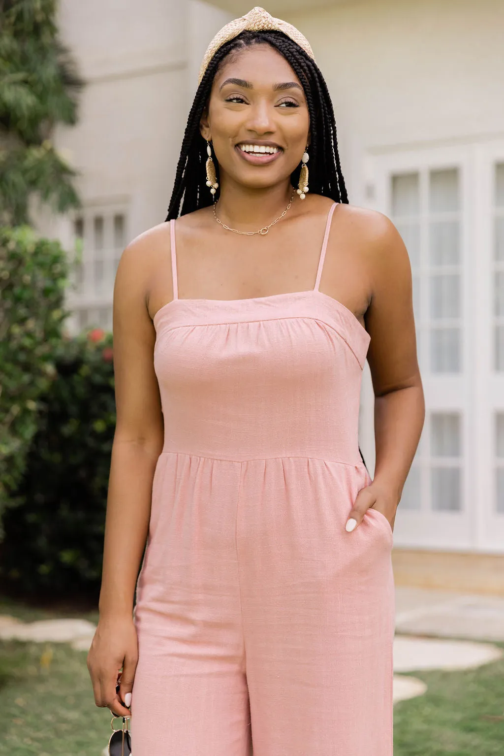 Cup Of Sunshine Blush Jumpsuit FINAL SALE