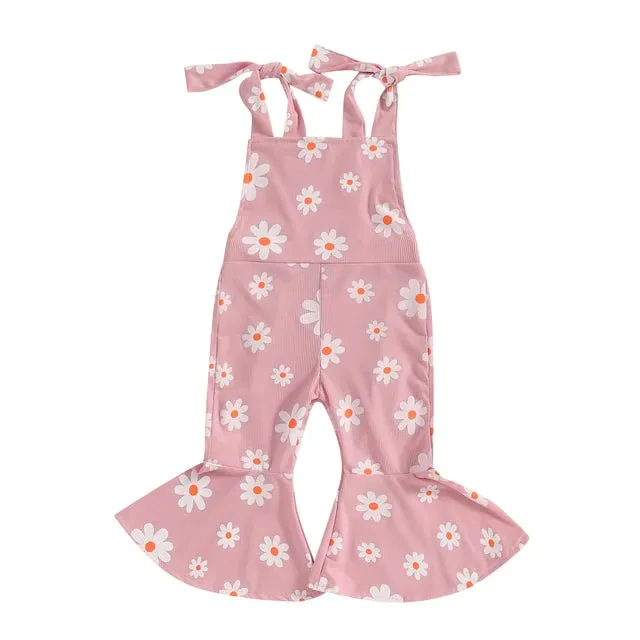 DAISIES Ribbed Bellbottom Jumpsuit