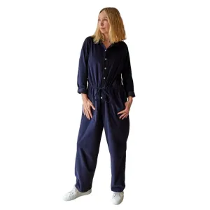 Daisy Cord Jumpsuit Navy