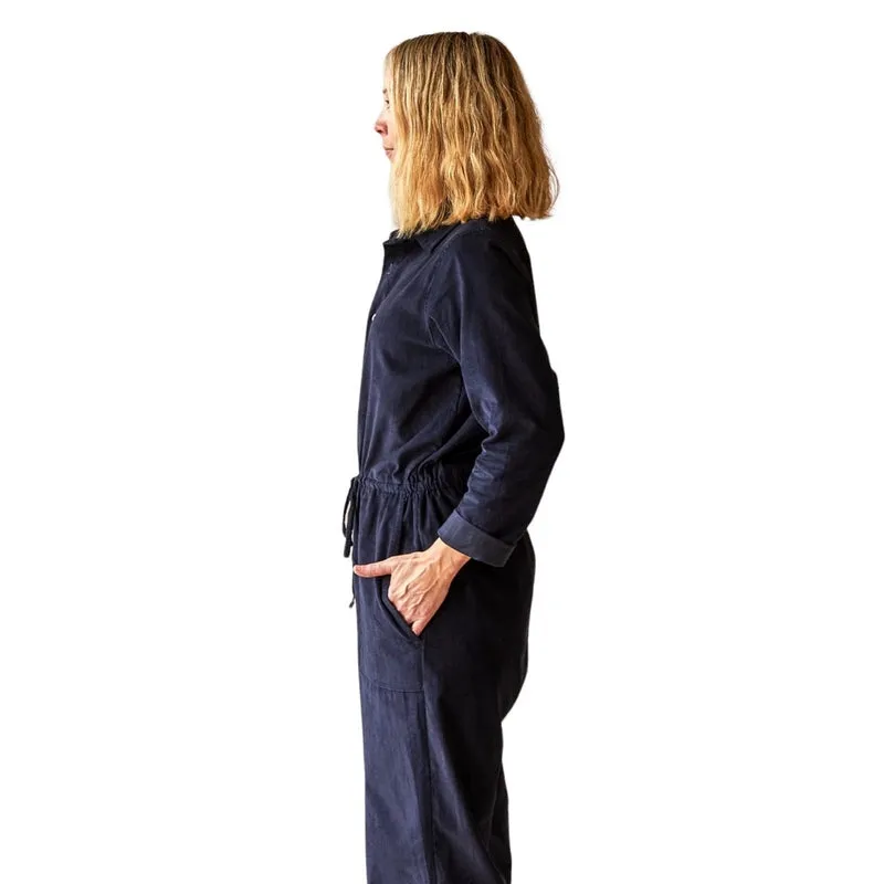 Daisy Cord Jumpsuit Navy