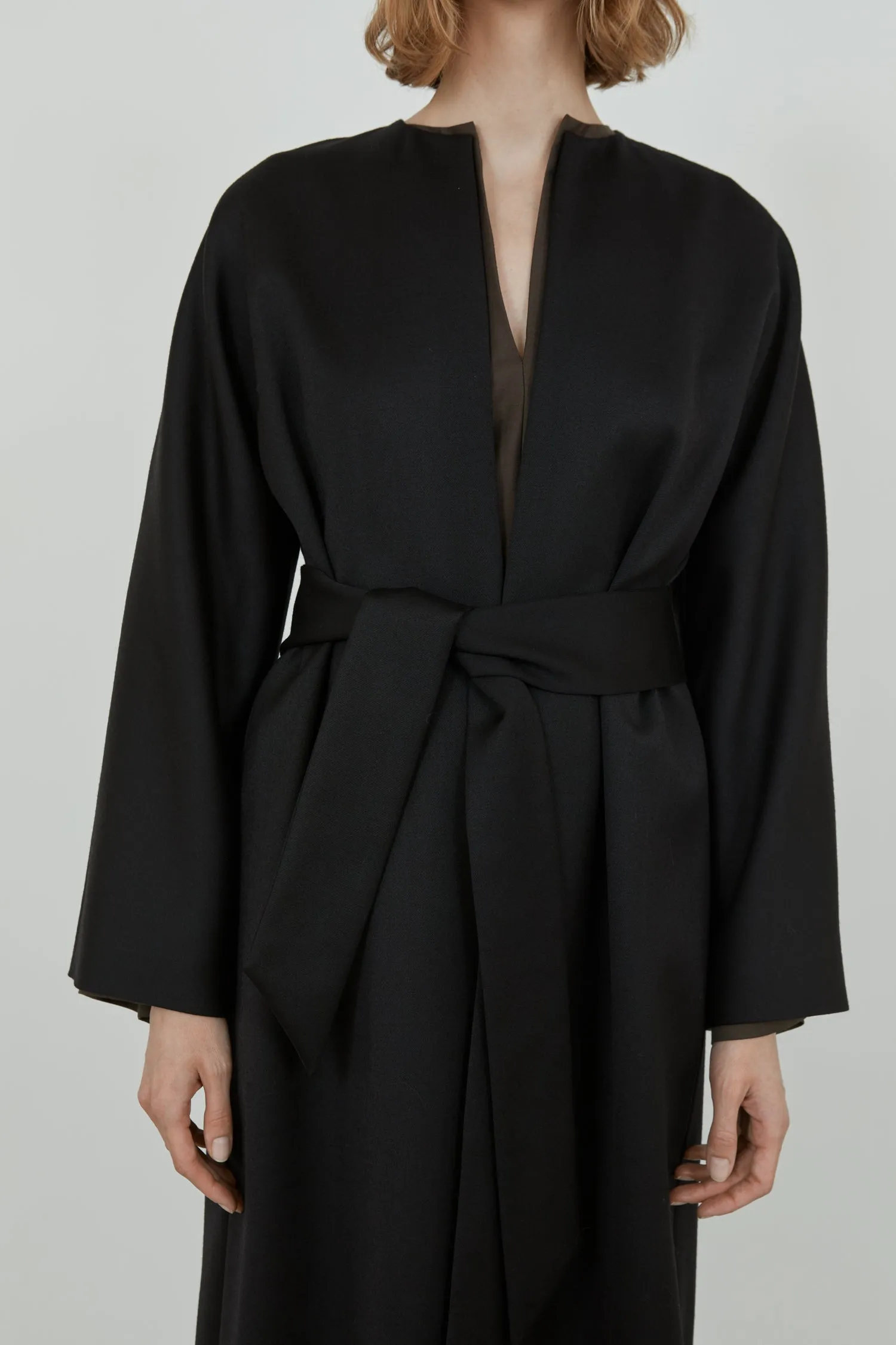 Dana coat | Black - Virgin wool