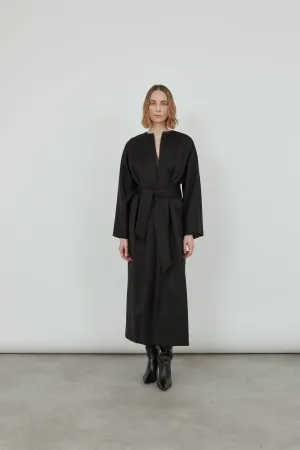 Dana coat | Black - Virgin wool