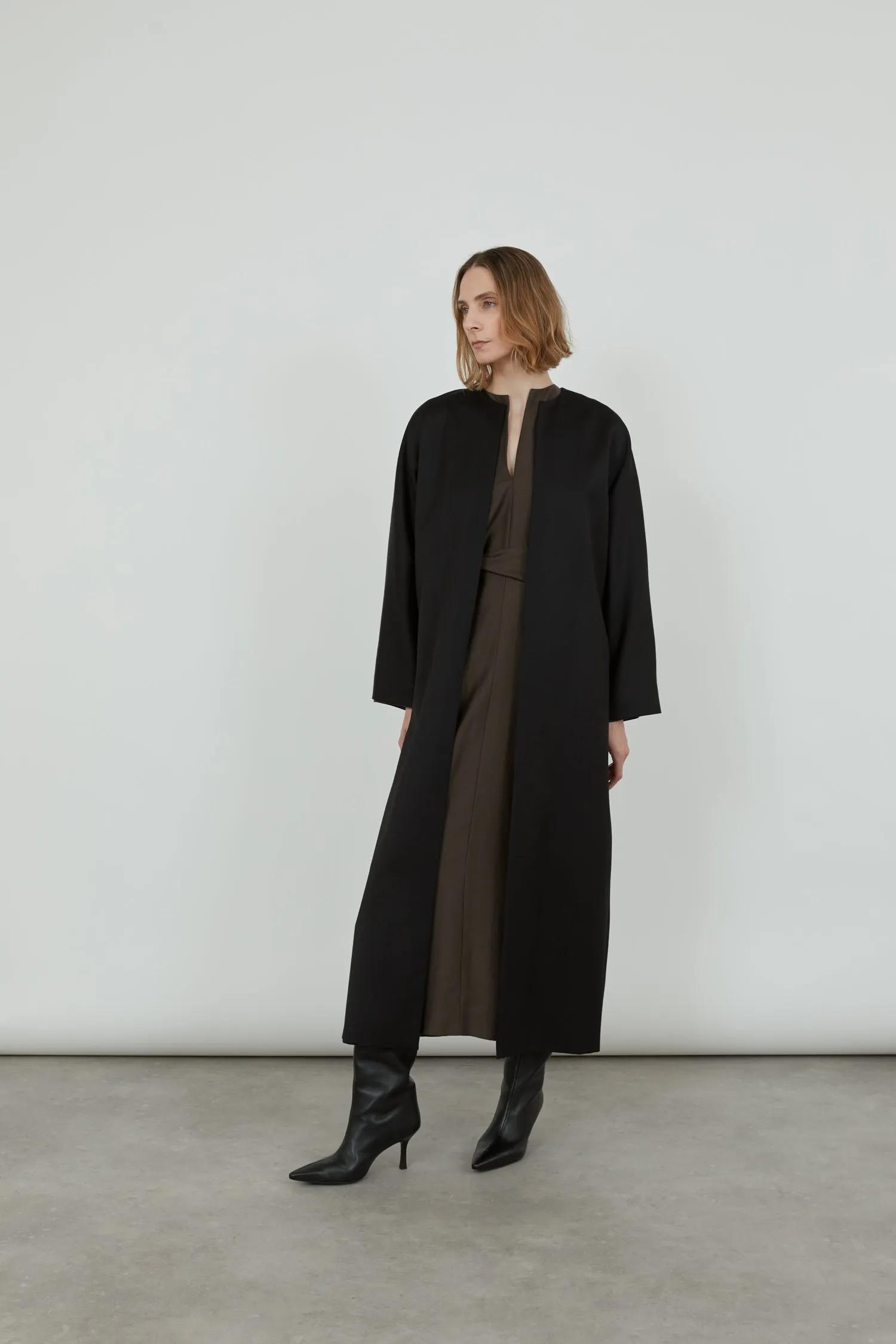 Dana coat | Black - Virgin wool