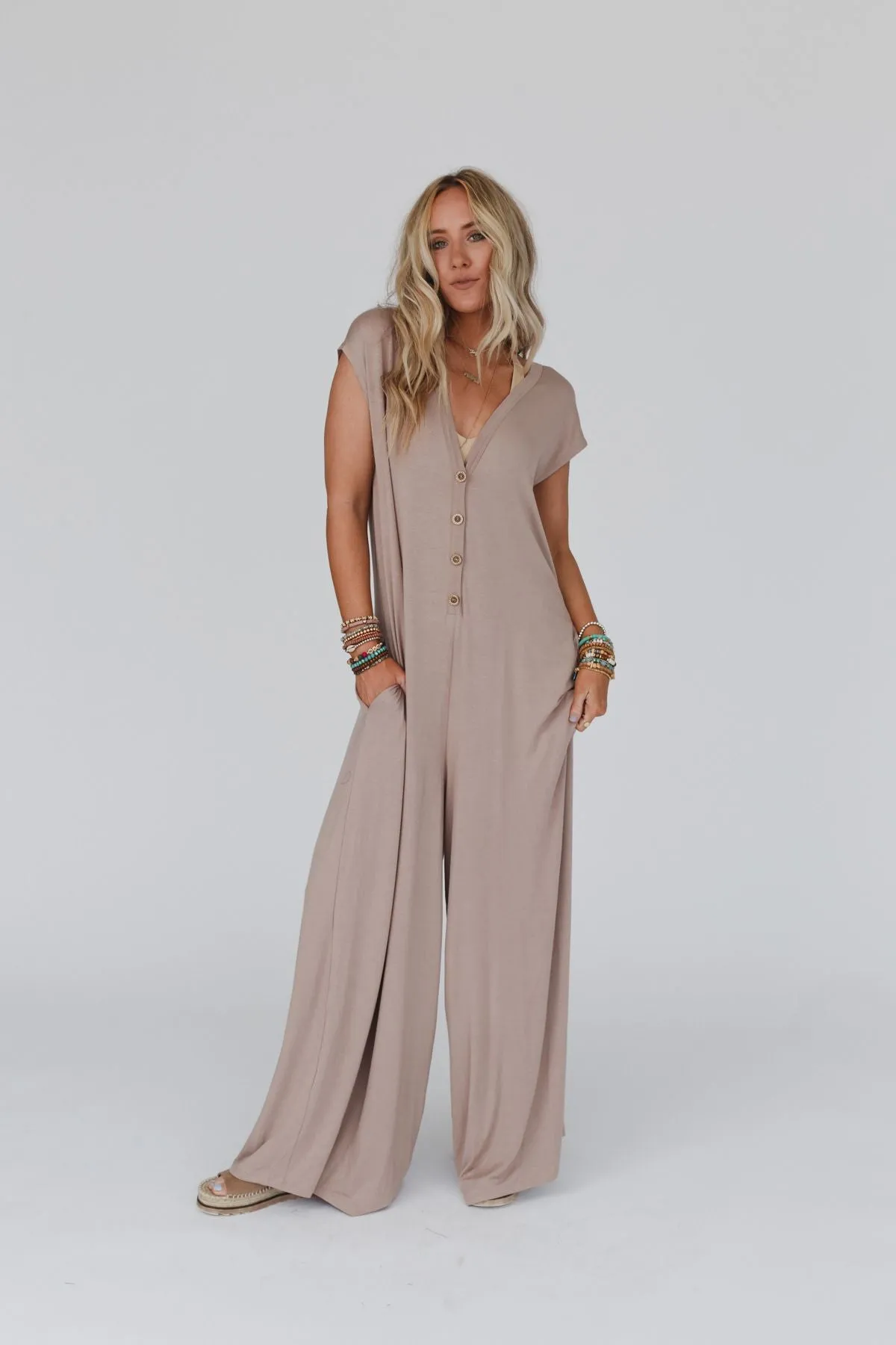 Daphne Jumpsuit - Mocha