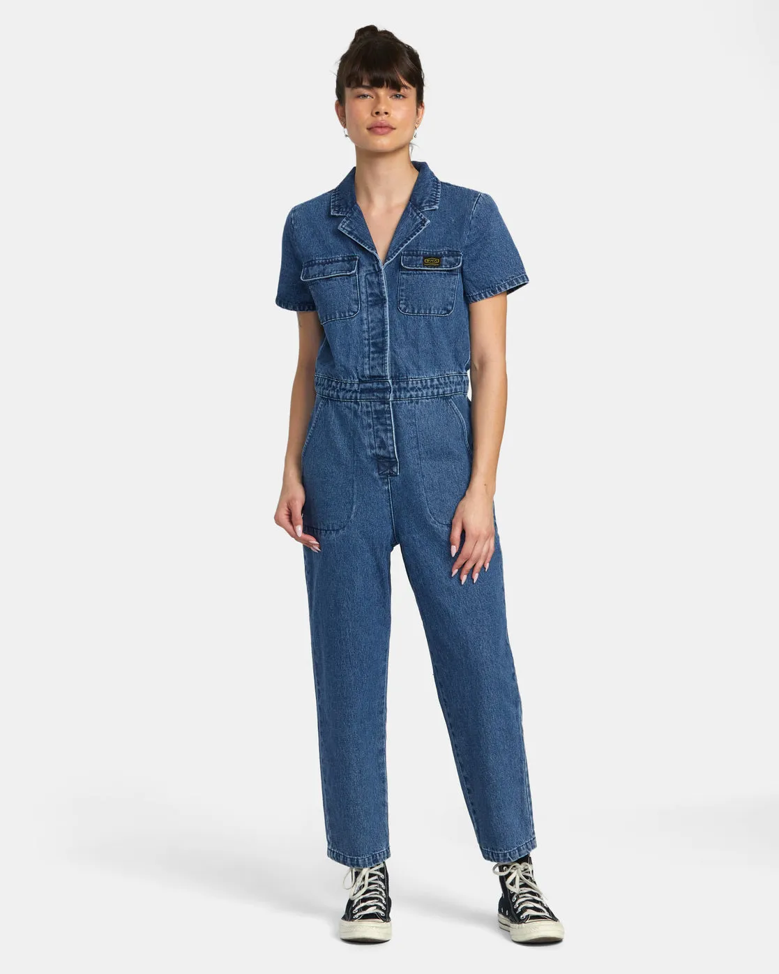 Dayshift Denim Jumpsuit - Blue Rinse