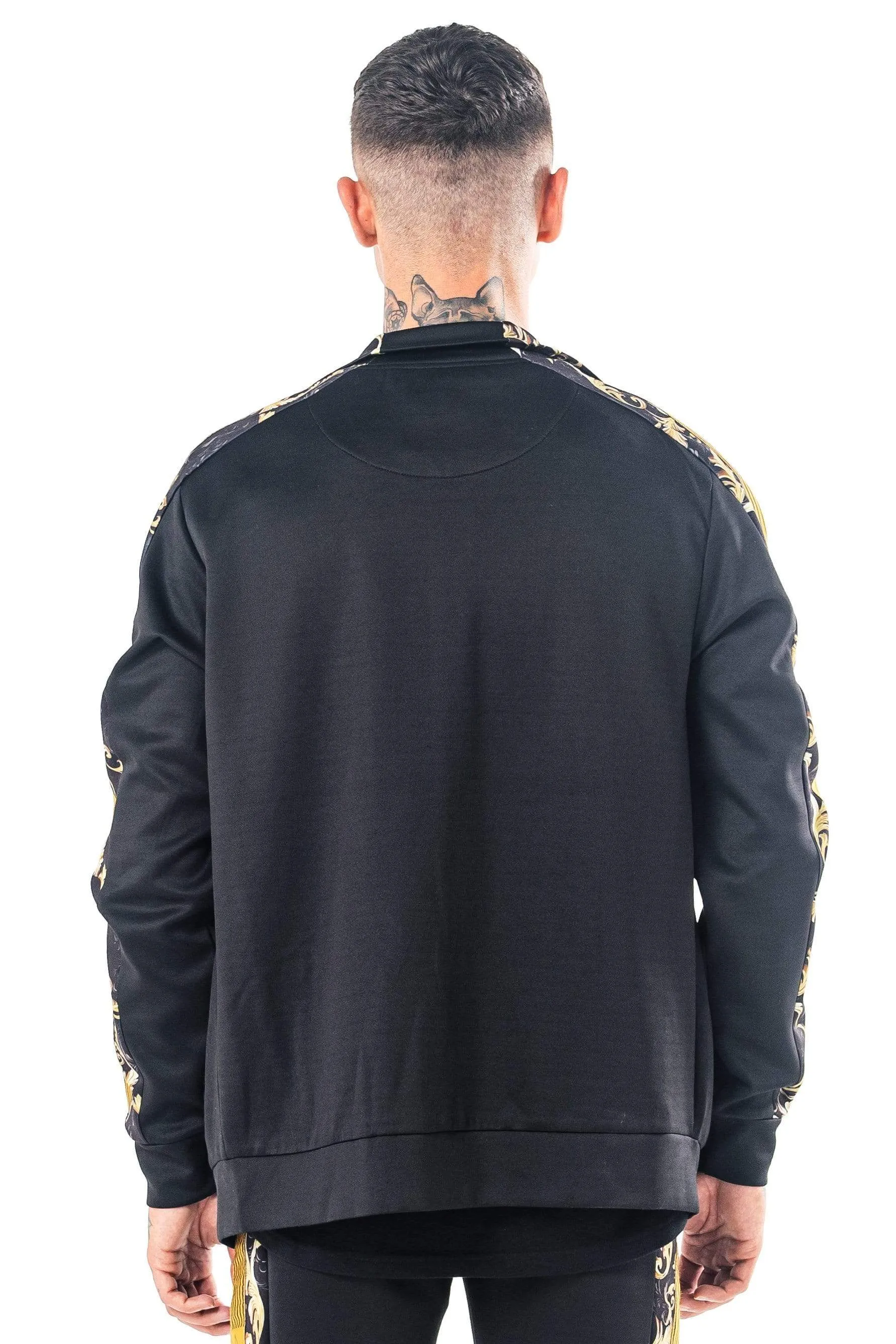 Dhaka Funnel Neck Men's Jacket - Black