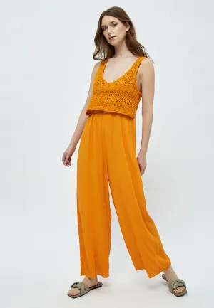 Diana Palazzo Jumpsuit - DARK CHEDDAR