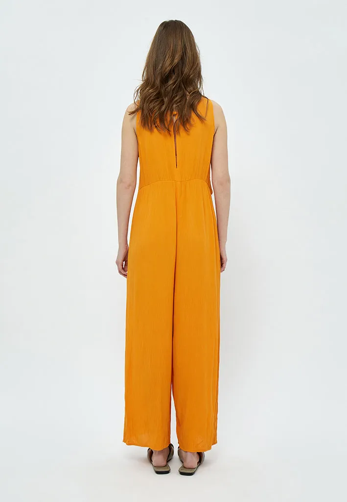 Diana Palazzo Jumpsuit - DARK CHEDDAR