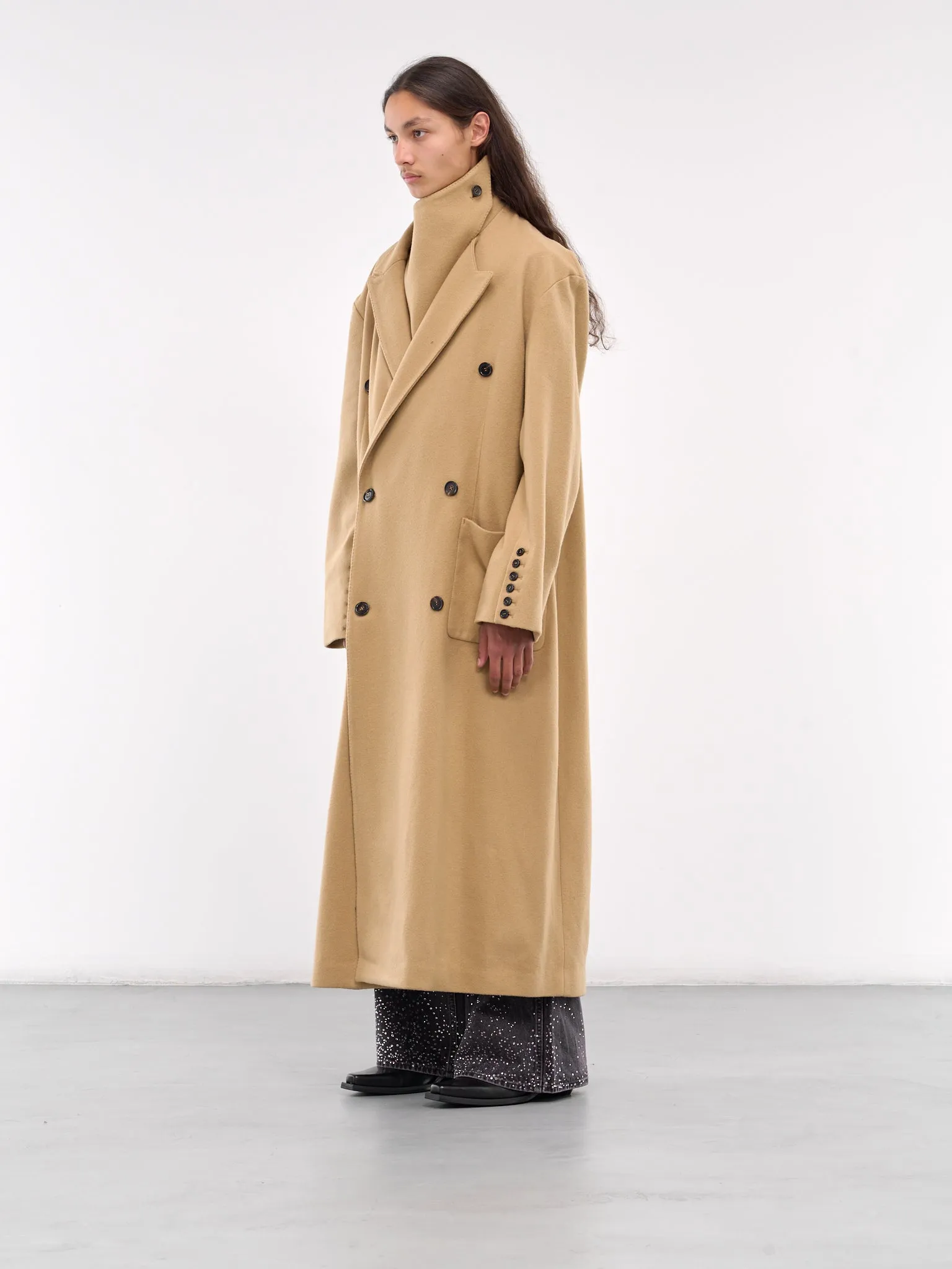 Double-Breasted Coat (CT0224-CAMEL)