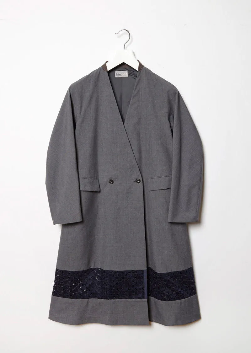 Fabric Blocked Coat