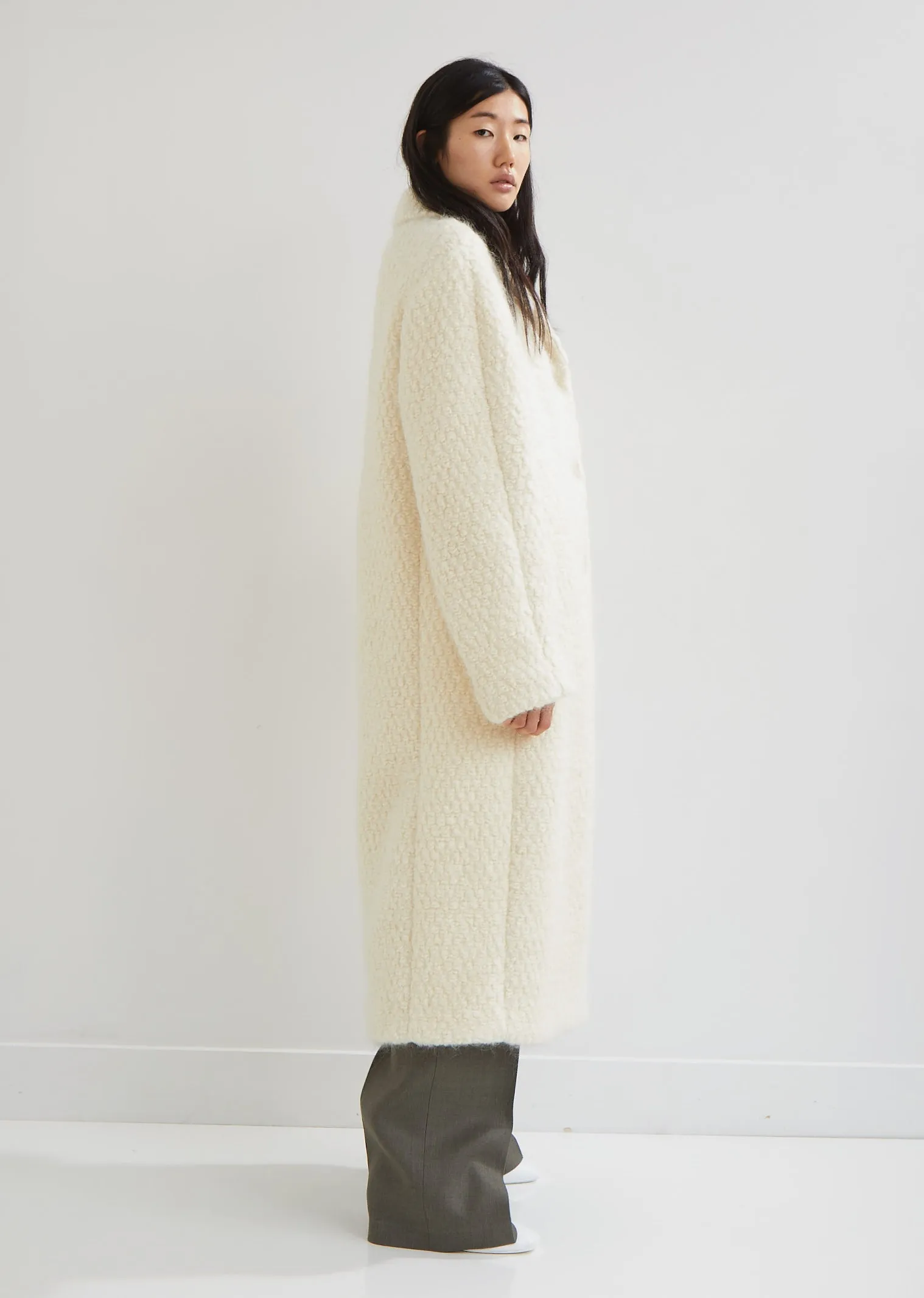 Frejus Wool Bouclé Coat