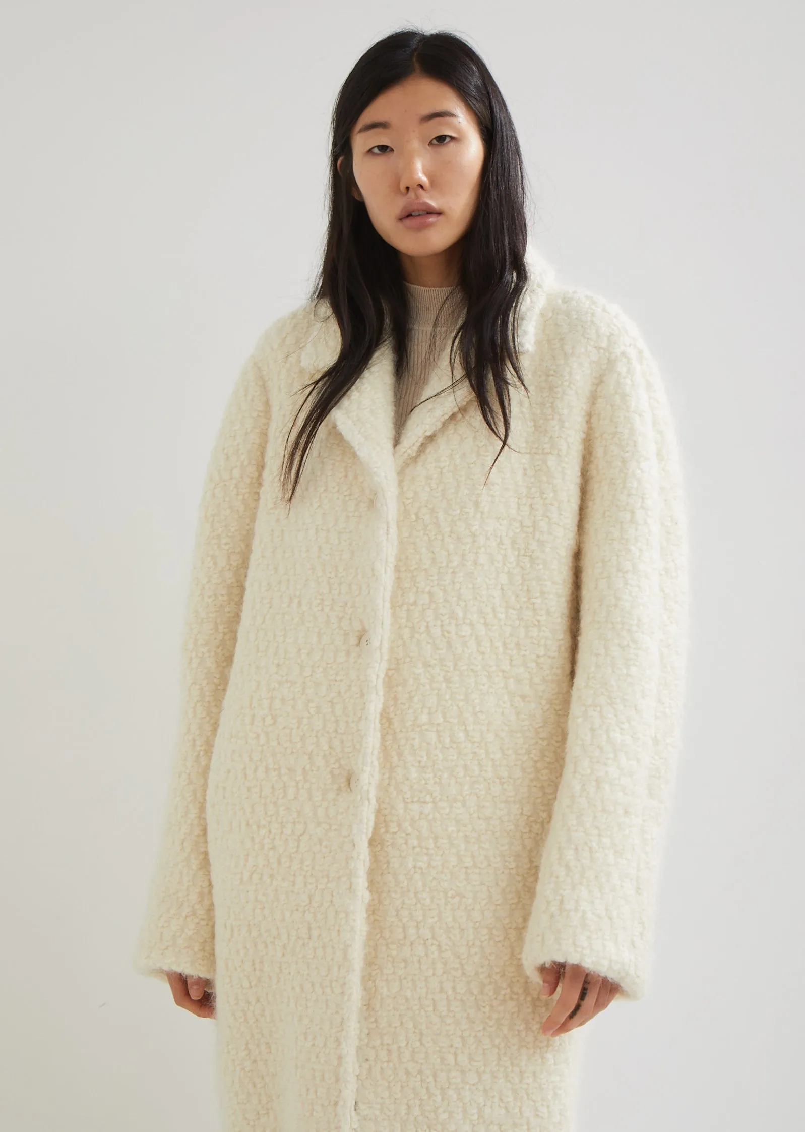 Frejus Wool Bouclé Coat