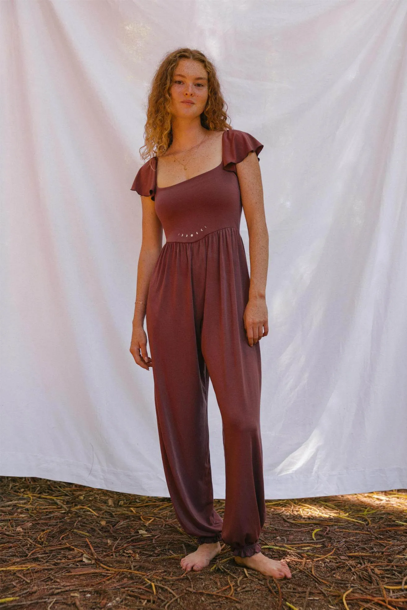 Garnet Moon Spell Flutter Jumpsuit